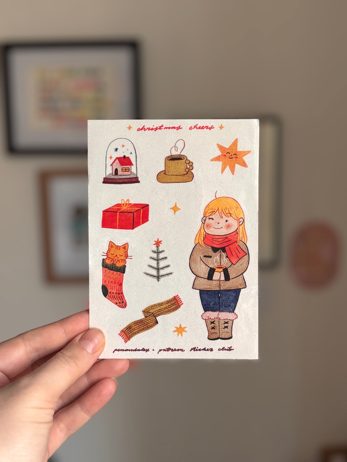 Patreon Sticker 11/2025 - christmas cheers